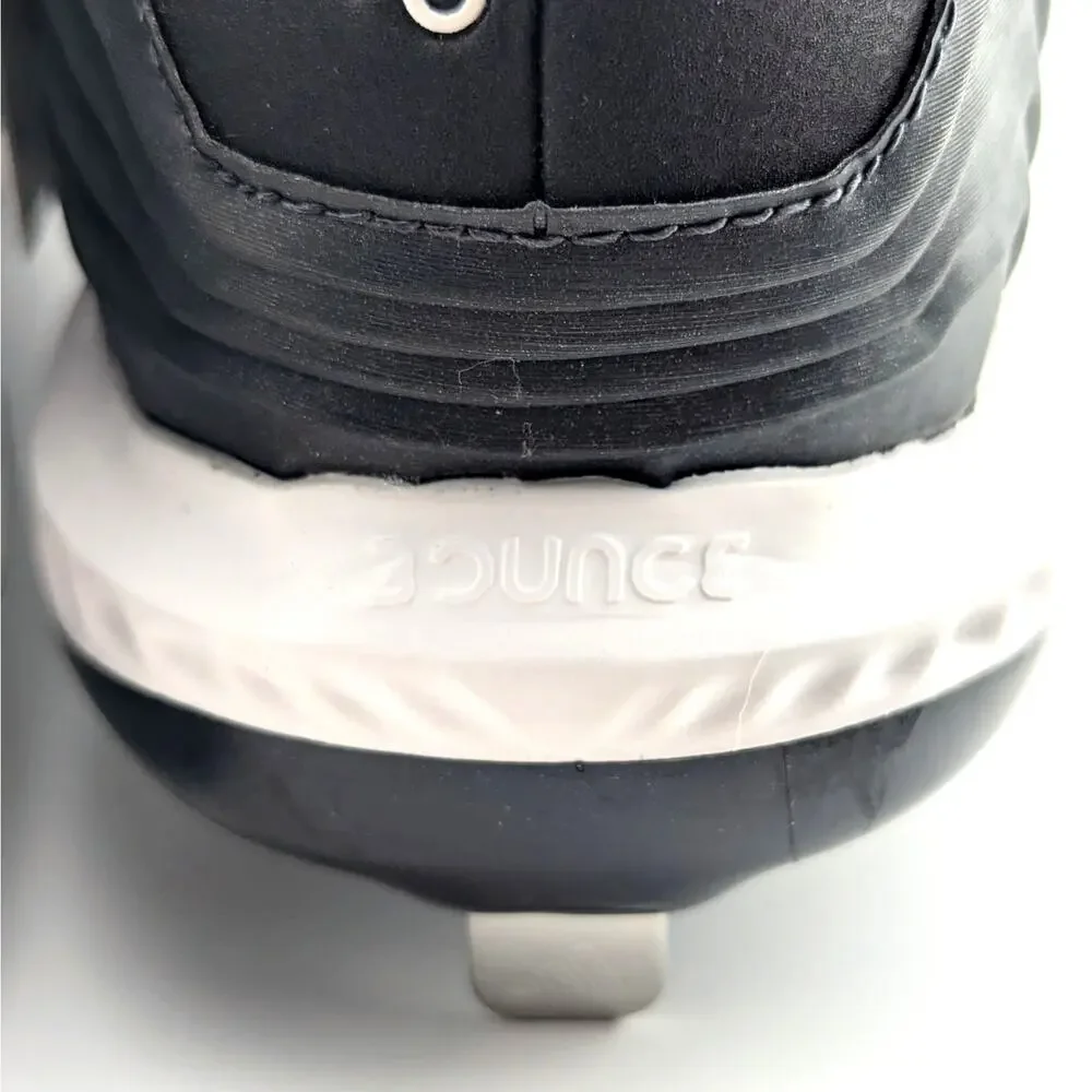 adidas Icon Bounce Low Baseball Cleats Mens 12 Core Black Cloud White CG5241 NWT